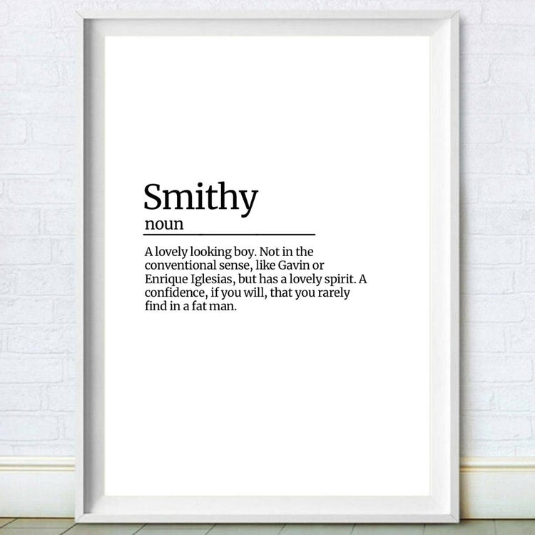 Smithy Definition Print