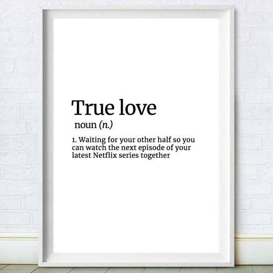 true love print