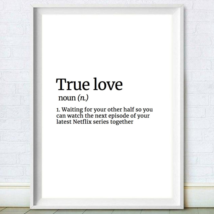 true love print