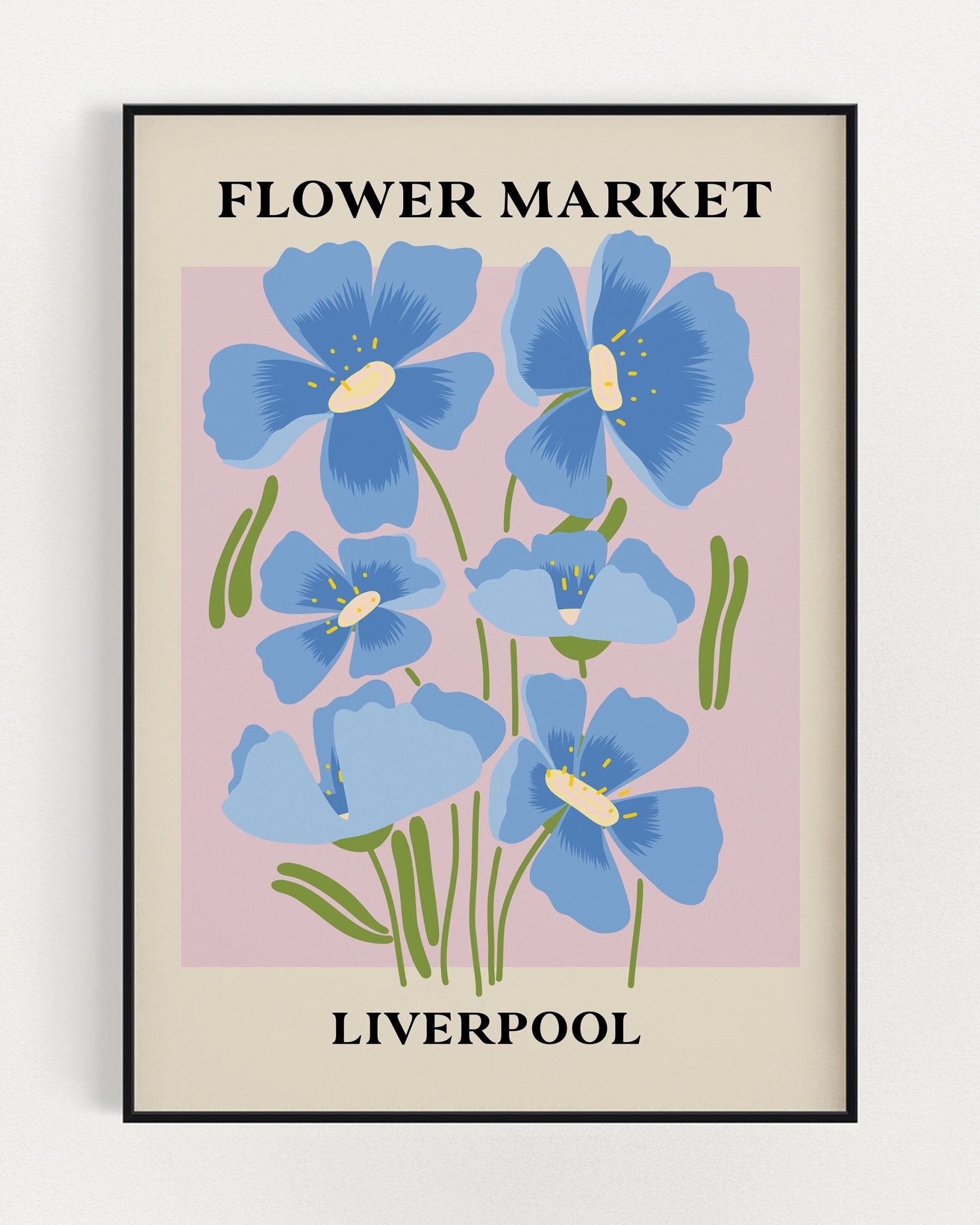 Flower Market Liverpool Print