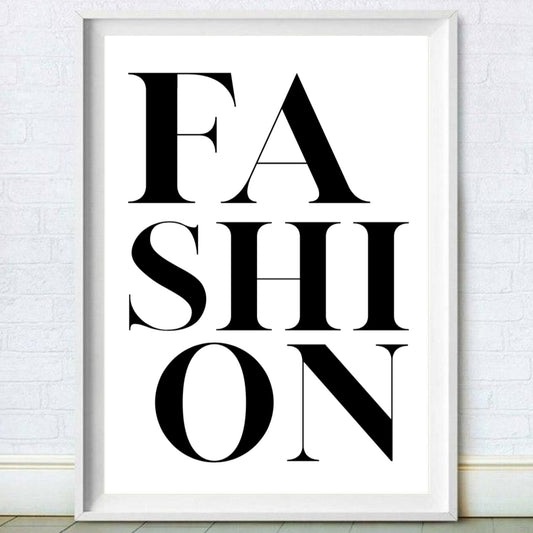 Typography Fashion Print