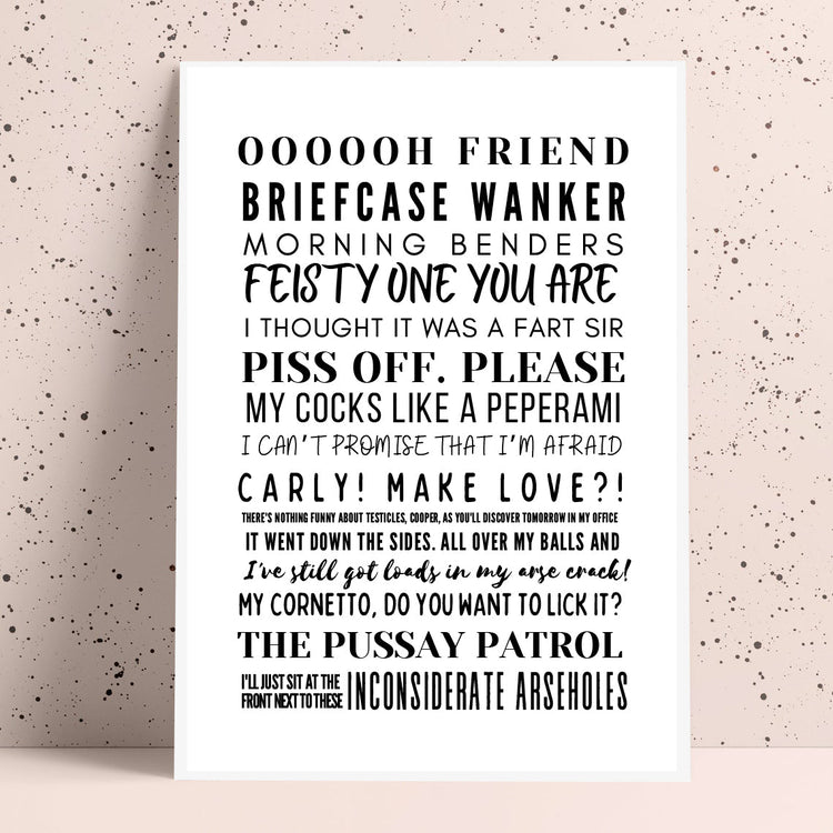 Inbetweeners Quotes Print