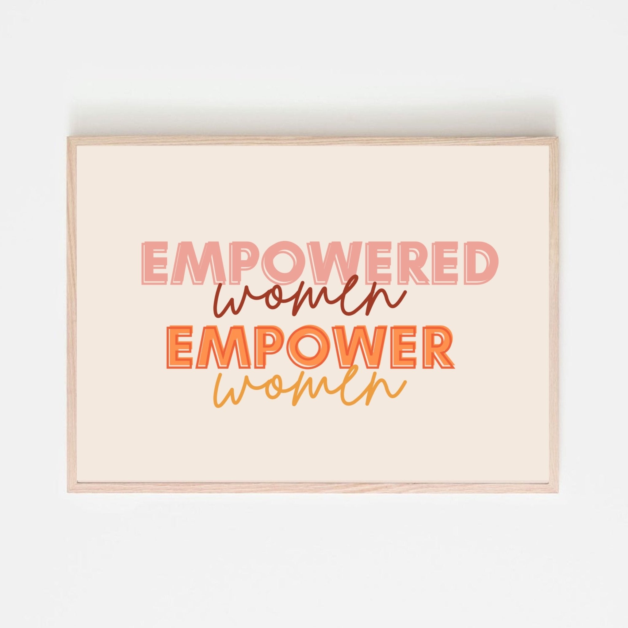 70s Inspired Empowered Women Print