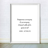 Afterlife Quote Print