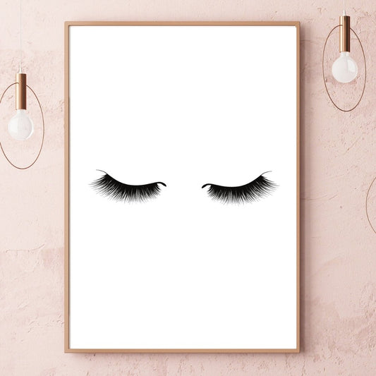 Long Eyelashes Print