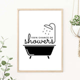 100% Chance of Showers | Shower Print