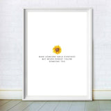 Make Someone Smile Everyday Positive Quote Print