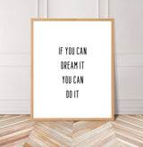 If You Can Dream It Bed Print