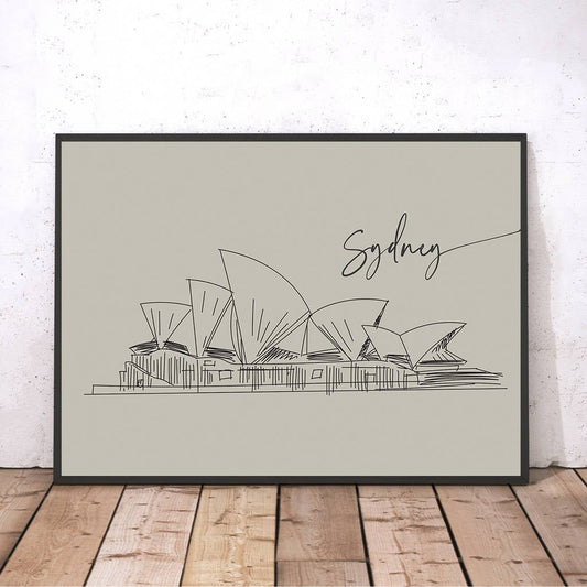 Sydney Opera House Illustration Print