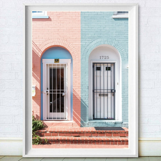 Pastel Houses Print