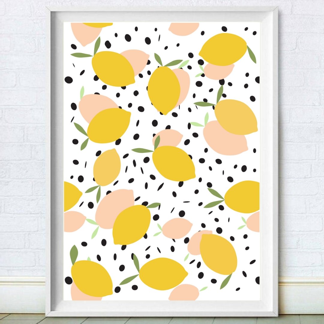 Pastel Lemons Print
