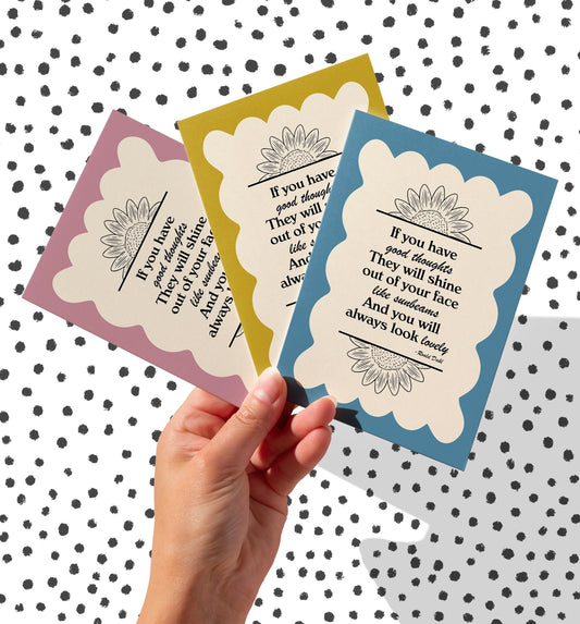 Roald Dahl Look Lovely Quote Print