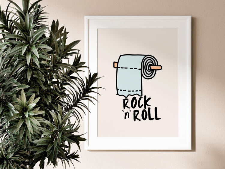 Rock n' Roll Toilet Print