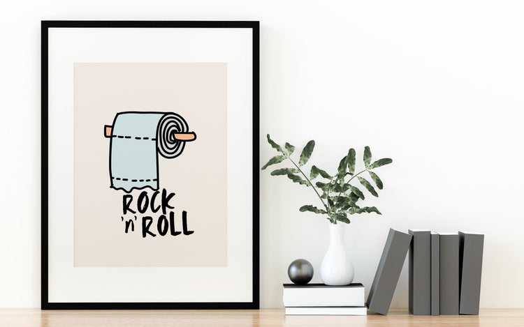 Rock n' Roll Toilet Print