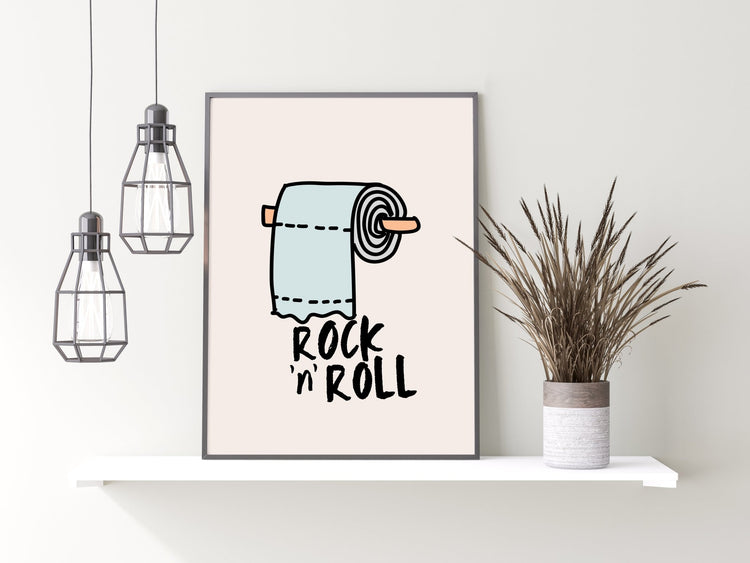 Rock n' Roll Toilet Print