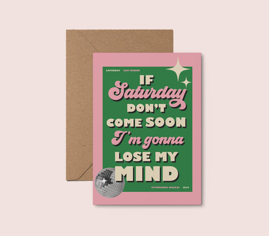 Sam Fender Saturday Card