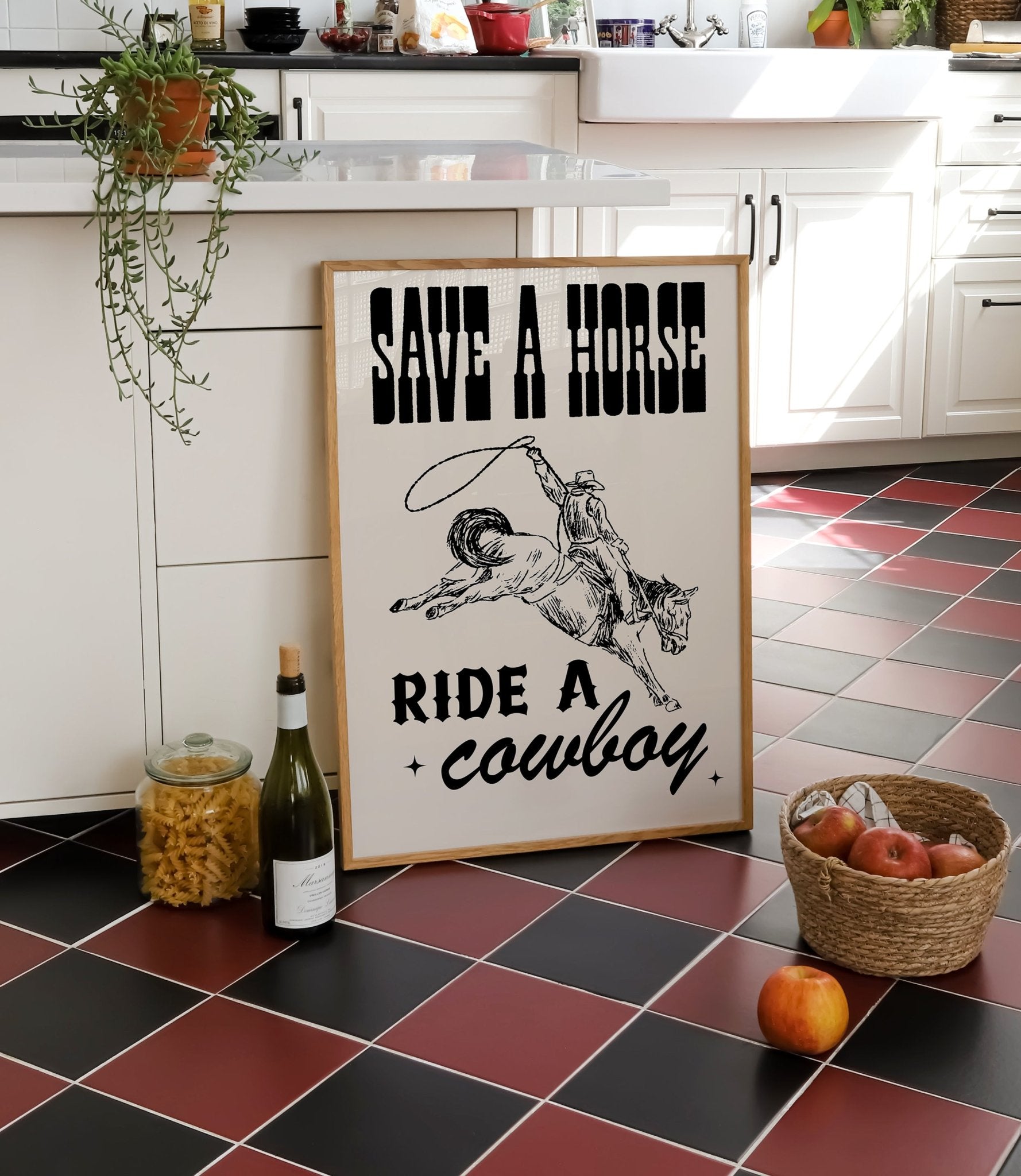 Save A Horse Cowboy Print