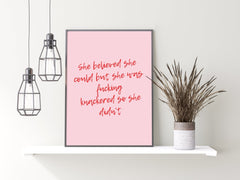 She Was F*cking Knackered Print