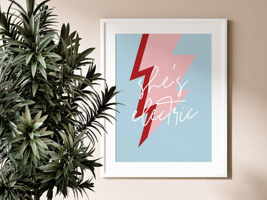 She's Electric Song Print