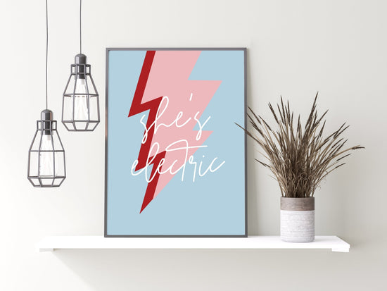 She's Electric Song Print