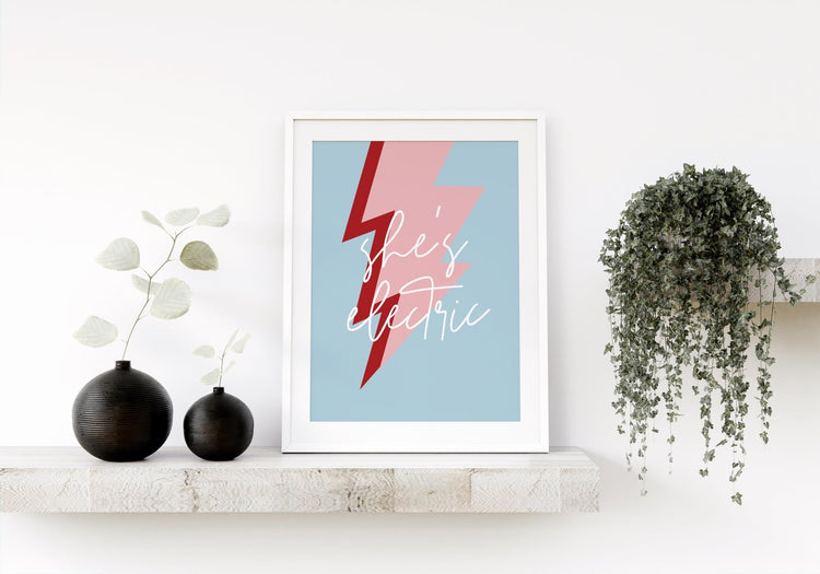 She's Electric Song Print