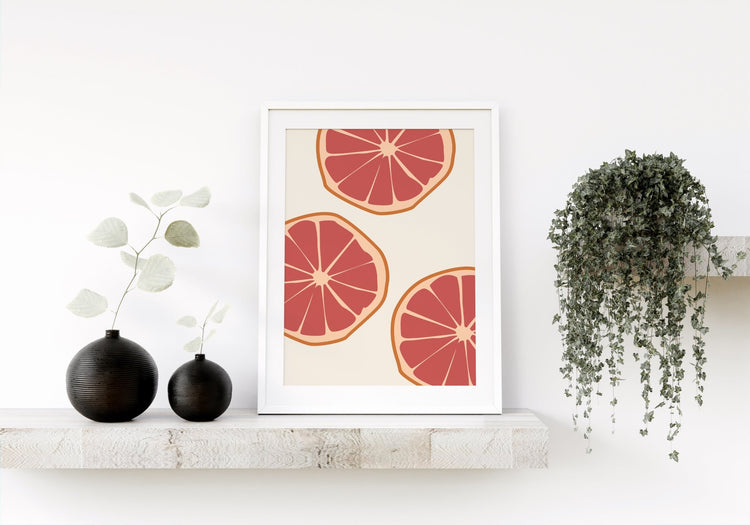 Sliced Oranges Print