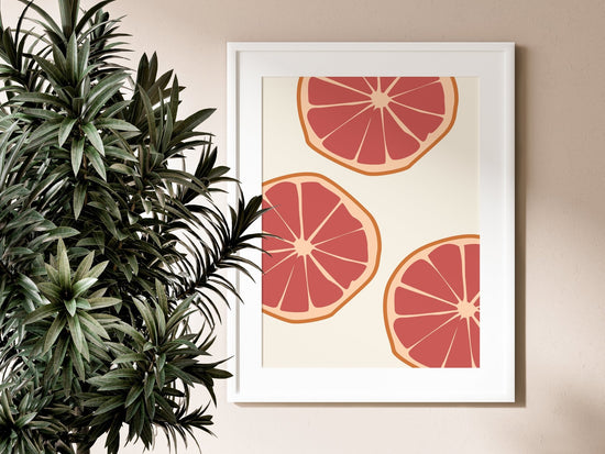 Sliced Oranges Print