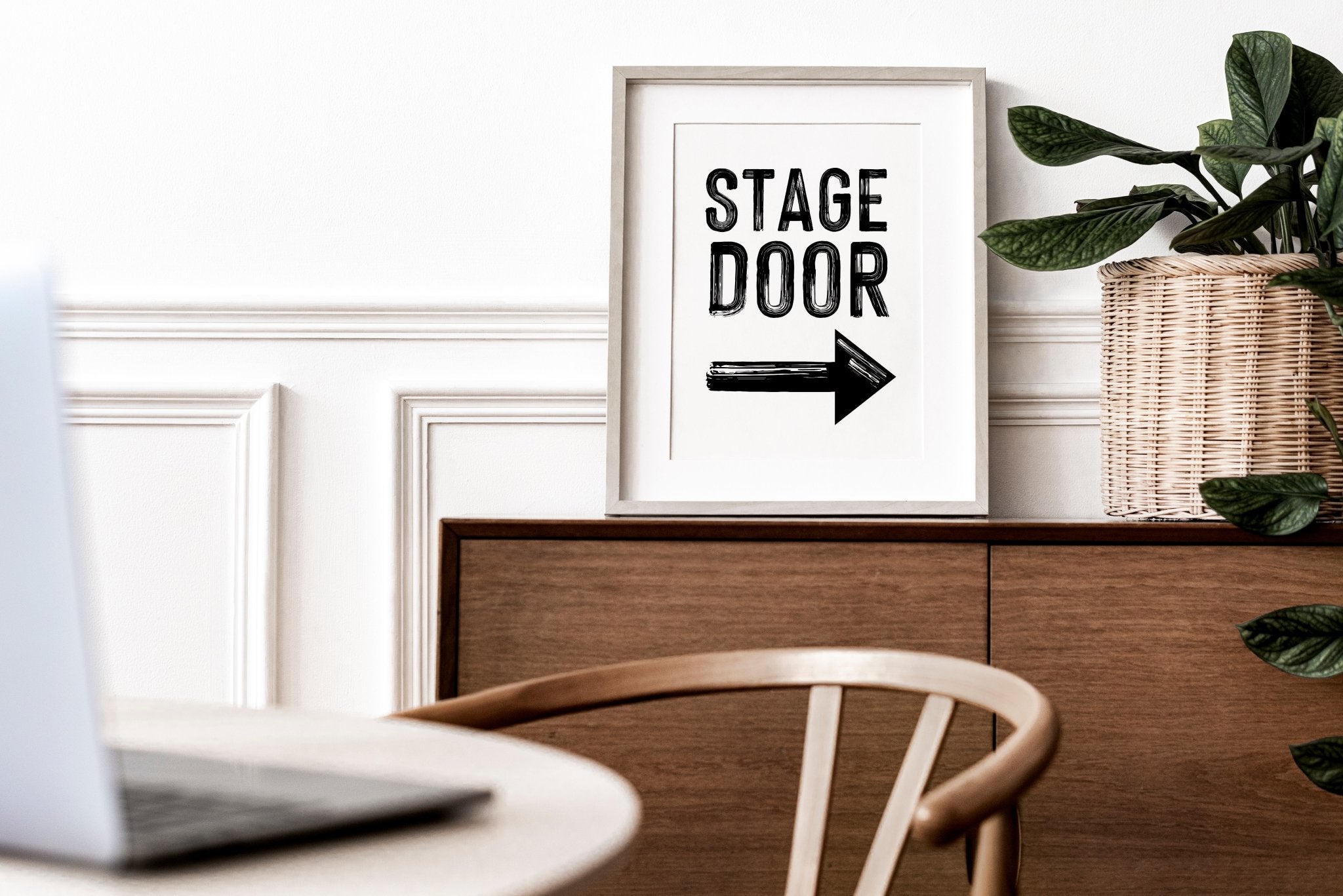 Stage Door B&W Print