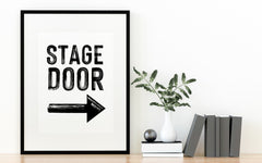 Stage Door B&W Print