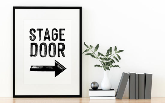 Stage Door B&W Print