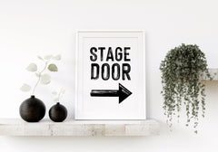 Stage Door B&W Print