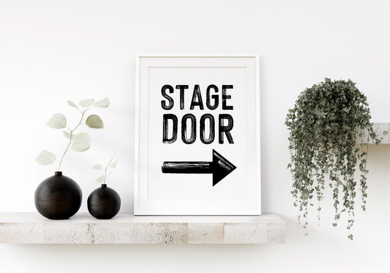 Stage Door B&W Print