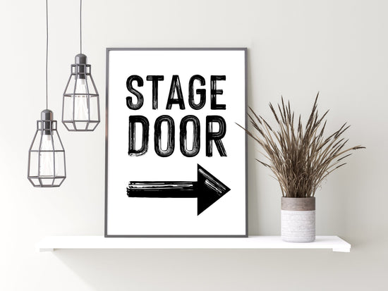 Stage Door B&W Print