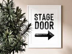 Stage Door B&W Print