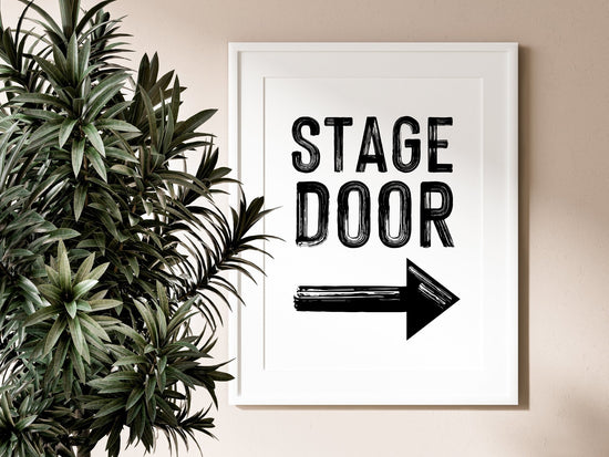Stage Door B&W Print