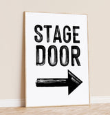 Stage Door B&W Print