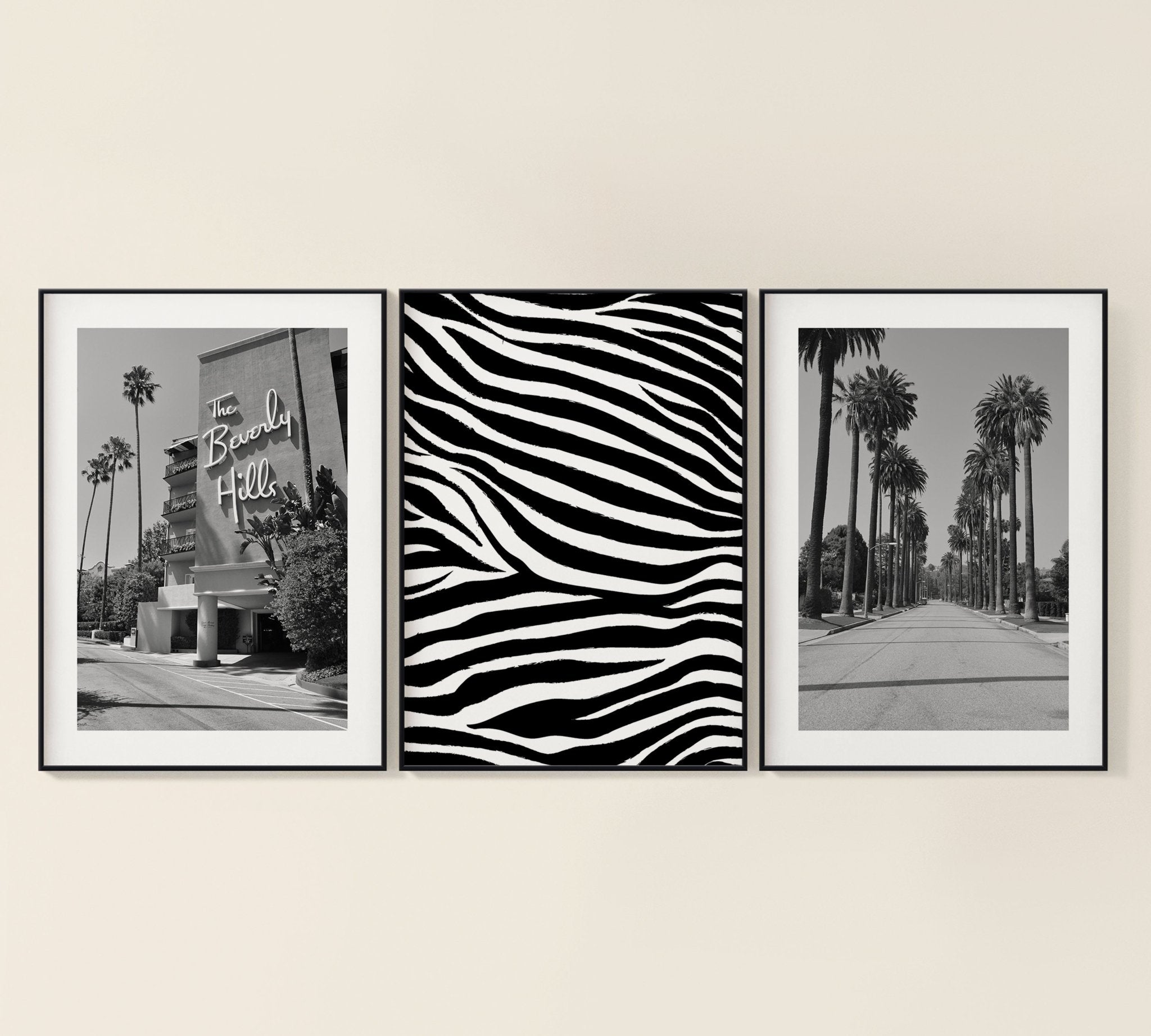 Black and White Prints Set of 3