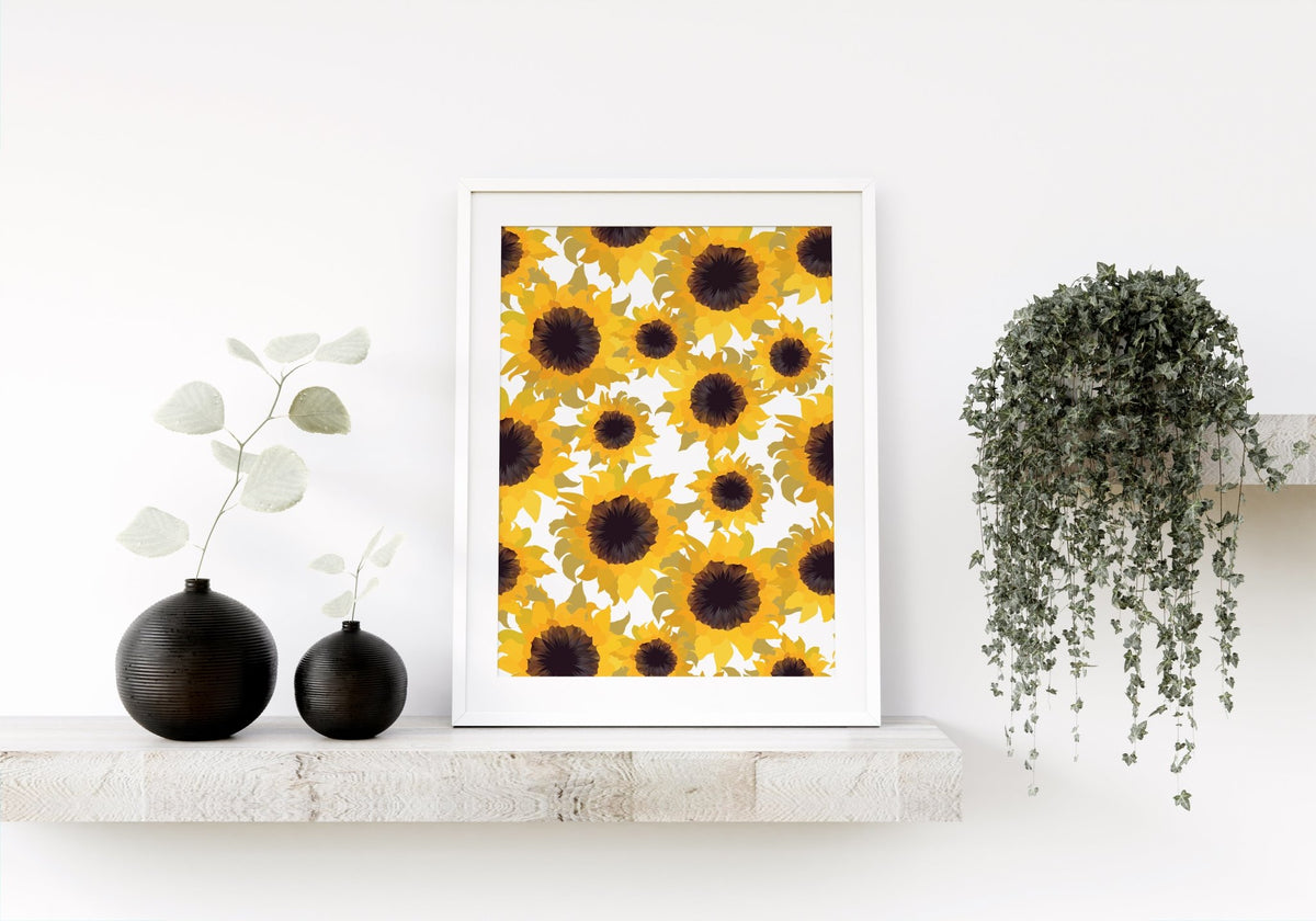 Sunflowers Watercolor Print