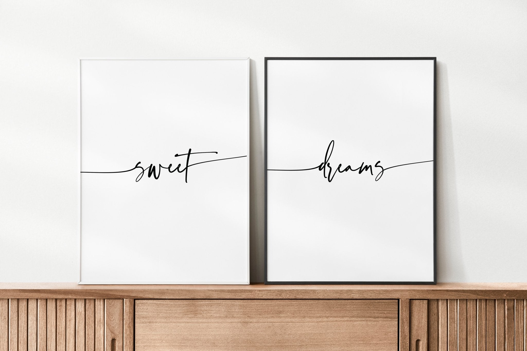 Sweet Dreams Bedroom Wall Print Set