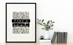 Take A Seat Speckled Print
