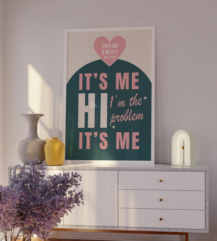 Anti-Hero Lyrics Taylor Swift Wall Art