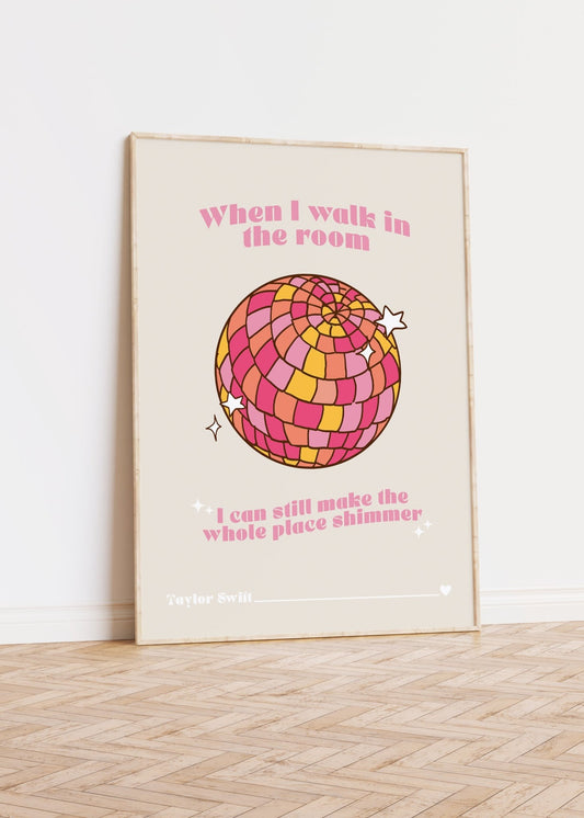 Bejeweled Taylor Swift Lyrics Print