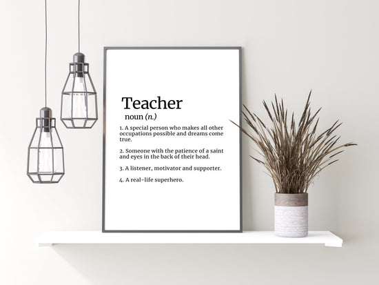 Teacher Gift Idea Definition Print