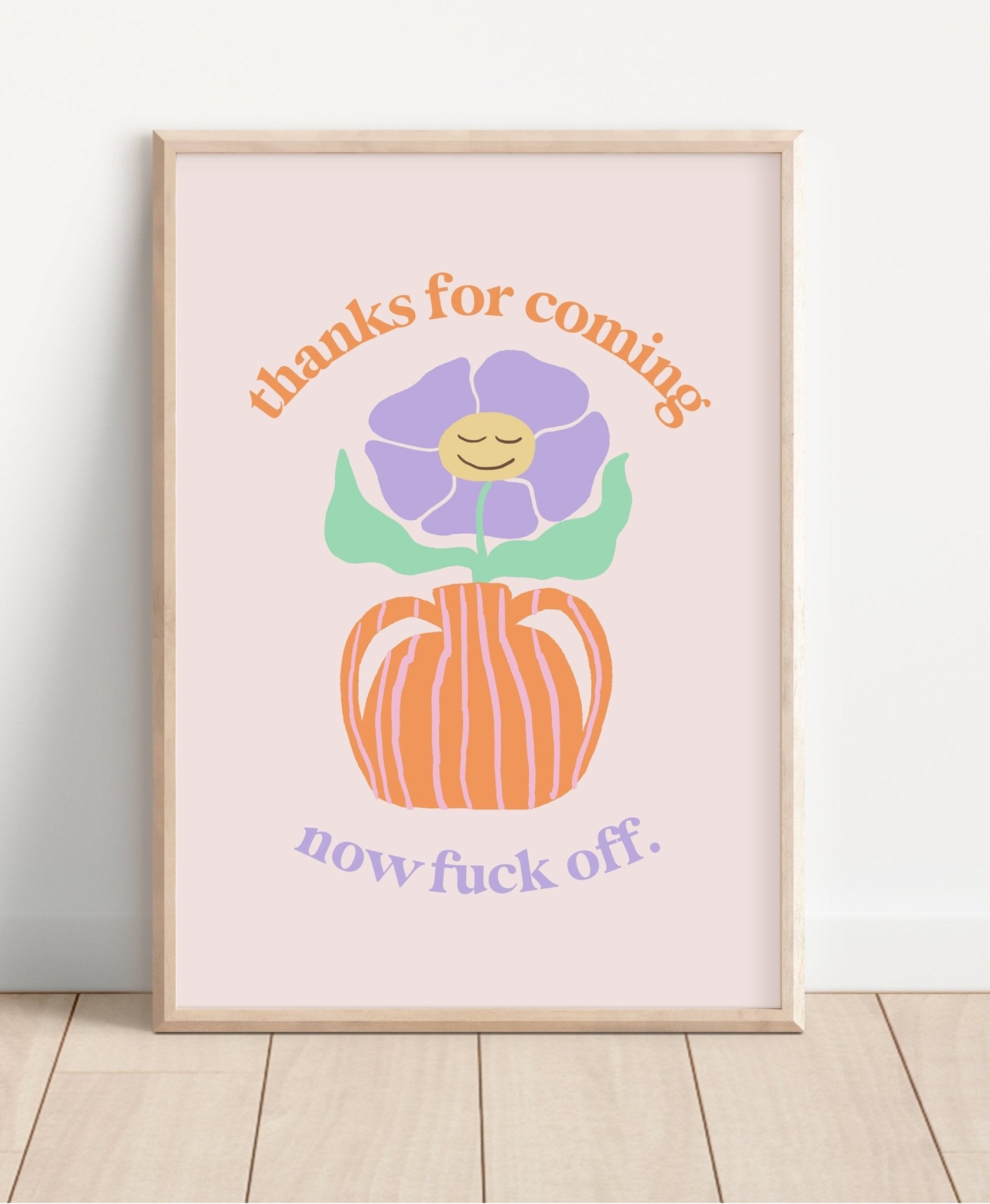 Thanks for Coming Funny Hallway Print