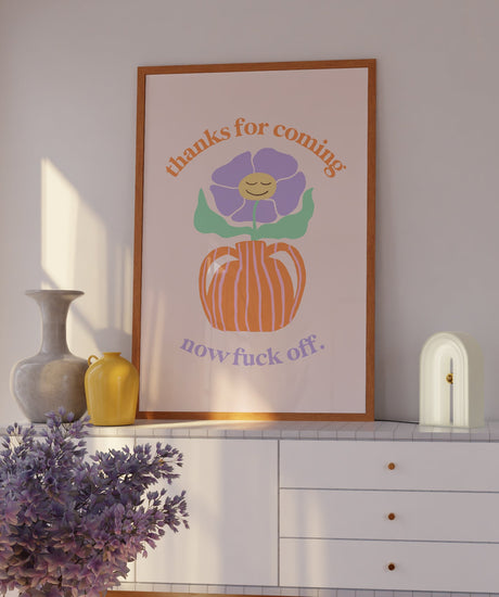 Thanks for Coming Funny Hallway Print