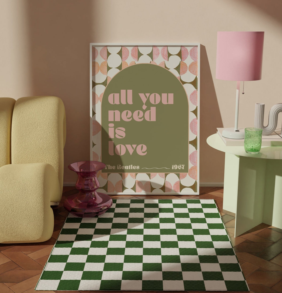 The Beatles All You Need is Love Wall Print