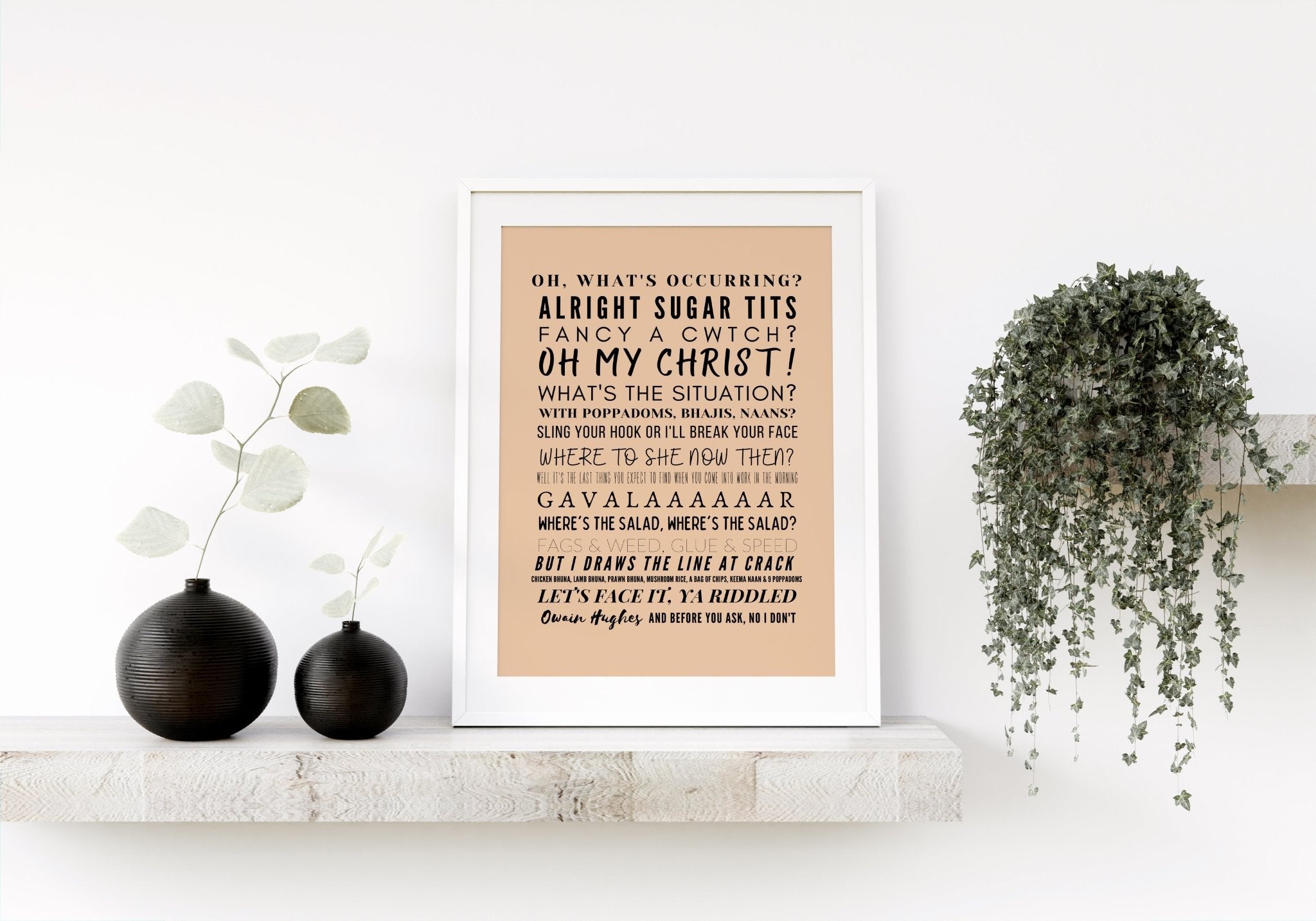 The Ultimate Gavin & Stacey Quotes Print
