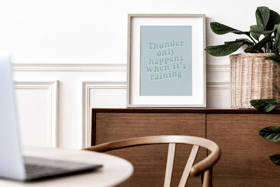 Thunder Only Happens- Fleetwood Mac Lyric Print