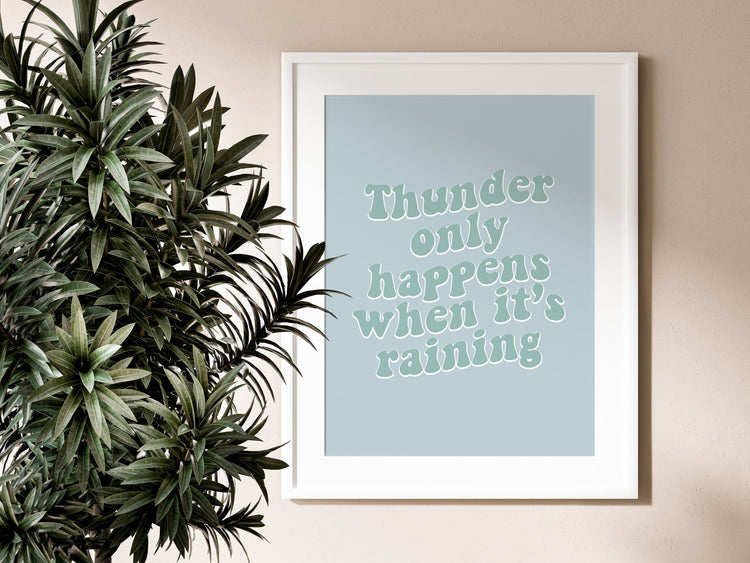 Thunder Only Happens- Fleetwood Mac Lyric Print