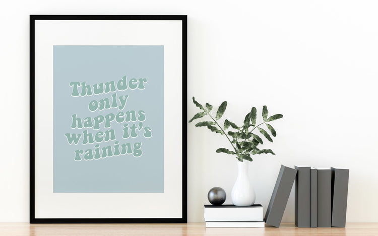 Thunder Only Happens- Fleetwood Mac Lyric Print